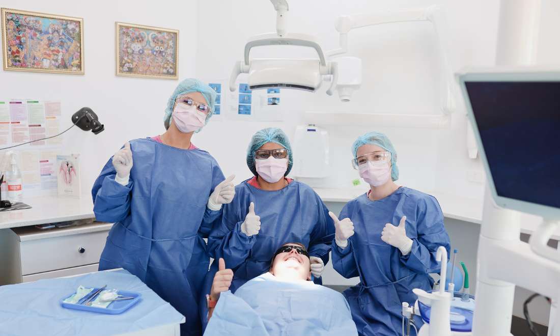 Smile before the practice